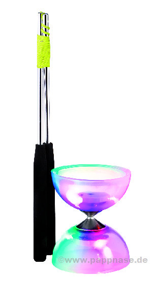 LED-Diabolo-Set mit Aluhandstäben Acrobat