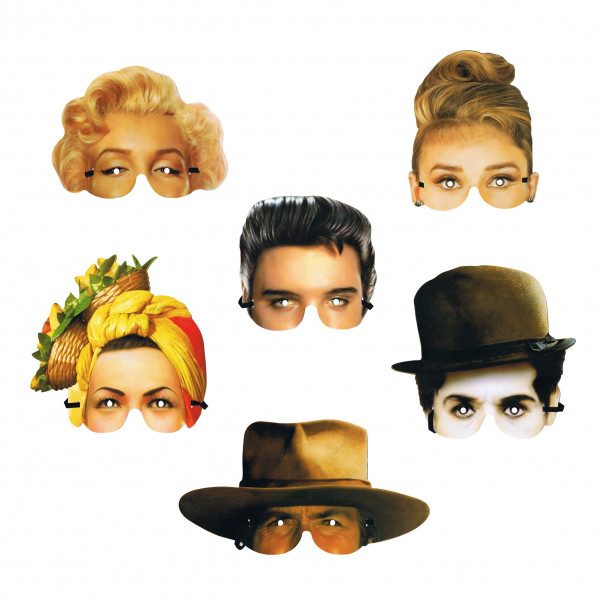 Nostalgiemasken-Set 20th Century Icons